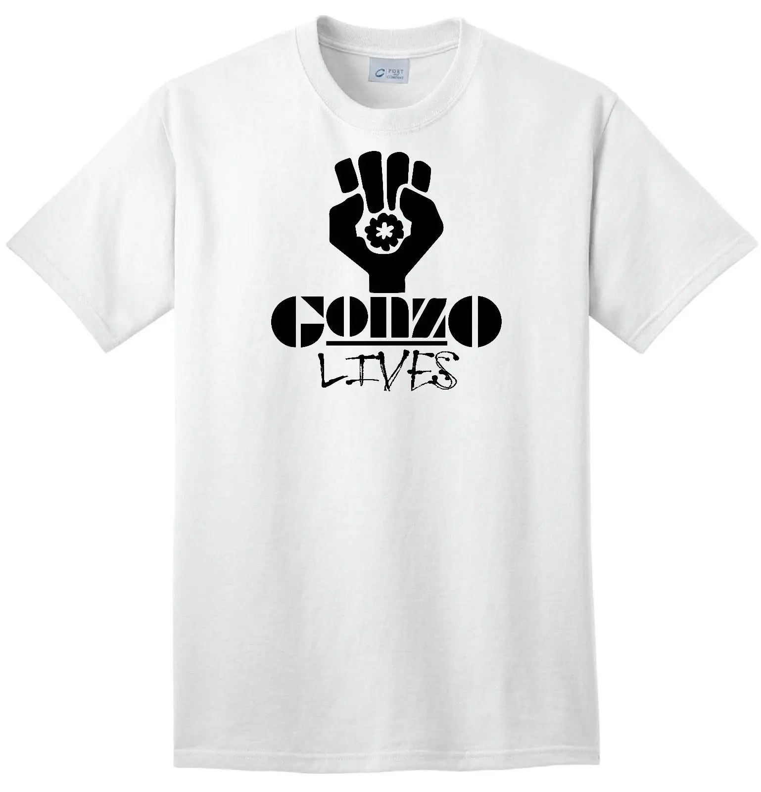 Футболка Gonzo Lives Hunter S Thompson Fear And Loathing Vegas Journalism 60's 70 100% хлопковая футболка топы