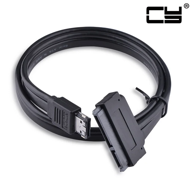 

Chenyang Dual Power 12V 5V eSATAp Power ESATA USB 2.0 Combo to SATA 22Pin Cable for 2.5" 3.5" Hard Disk Drive 50cm