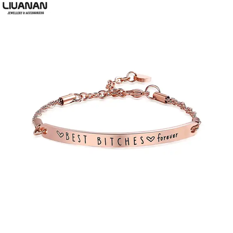 Best Bitches Bracelet Friends Set Best Friend Jewelry Birthday Gift For Best Friend Gift For My Friends Best Friends Matching Bracelets
