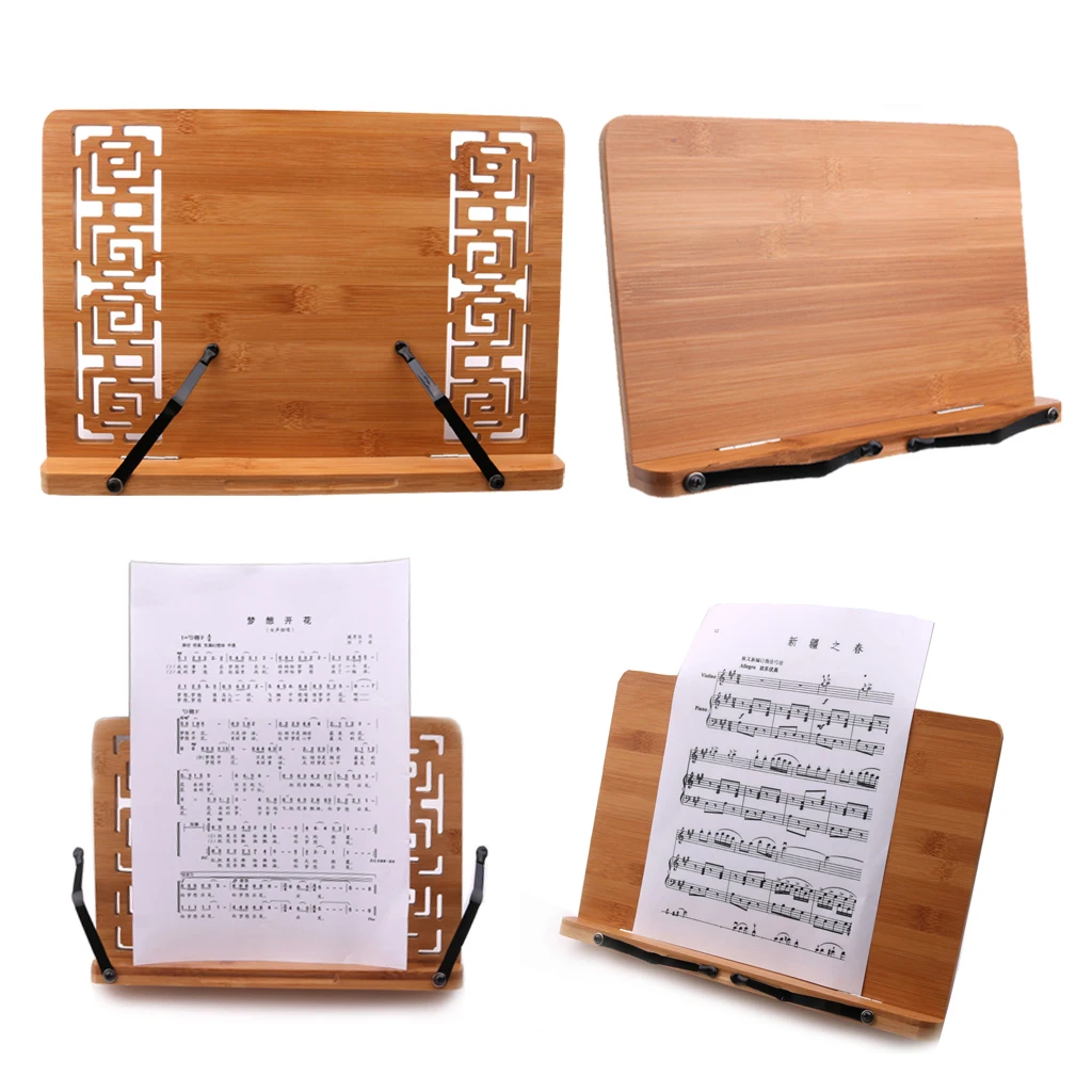 Wooden Classical Temperament Sheet Music Stand Holder Table Music Book