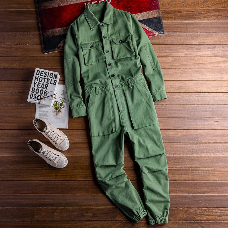

Mens Jean Bib Overalls Hip Hop Cowboy Jumpsuits With Multi Pockets Workwear Coveralls Suspender Pants For Male A9211