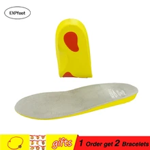 Ортопедические стельки EXPfoot высокого качества для плоской стопы, поддержка свода стопы 20 мм, ортопедические стельки из полиуретана для спортивной обуви от 250 до 280 мм