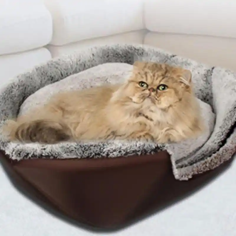 Detail Feedback Questions About Pet Cat Dog Bed Warming House Pet Cat Dog Bed Warming House Soft Material Nest Pets Baskets Winter Warm Kennel For
