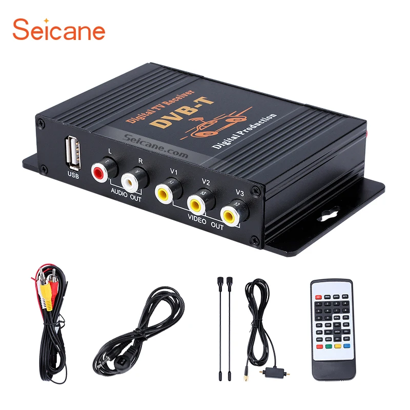 Цифровой ТВ-тюнер Seicane DVB-T 12V для автомобильный dvd-плеер используемый в
