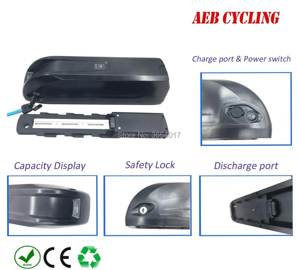 Perfect Free shipping jumbo shark BBG down tube ebike battery case 42 Pcs 21700 cells/65 Pcs 18650 ebike battery case for fat tire bike 4