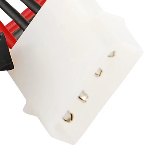 Кабель адаптера преобразователя IDE/Molex/IP4/4 pin к SATA Power 15 pin|Компьютерные кабели и
