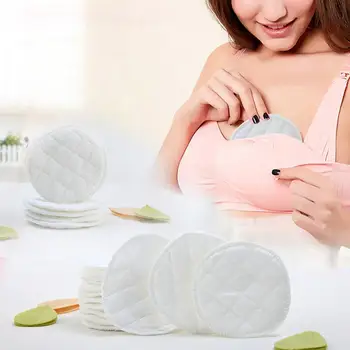 

20Pcs/Pack 6 Layers Cotton Reusable Breast Pads Washable Nursing Pad Maternity Spill Prevention Breastfeeding Pad