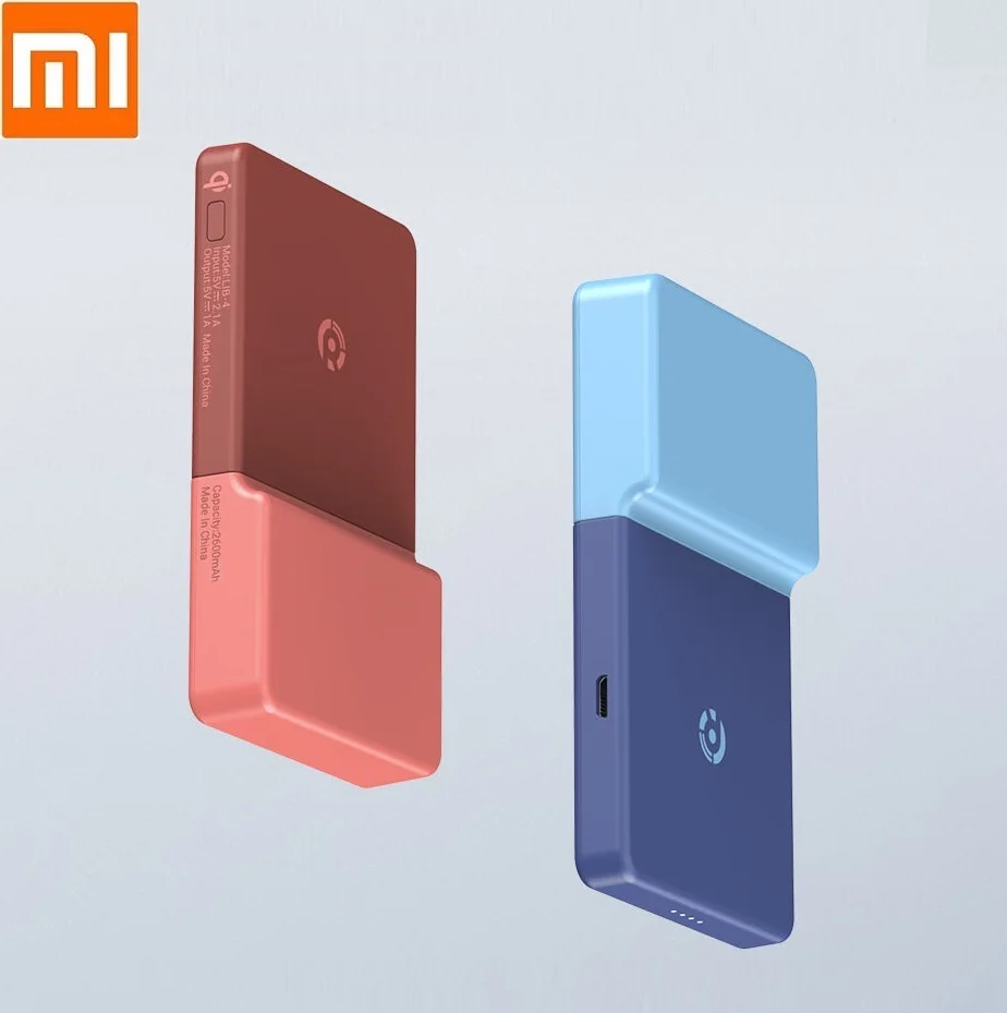 

Xiaomi Portable power stick wireless mobile power Security Sticker Accompanying Qi Wireless Charging 2600mAh35