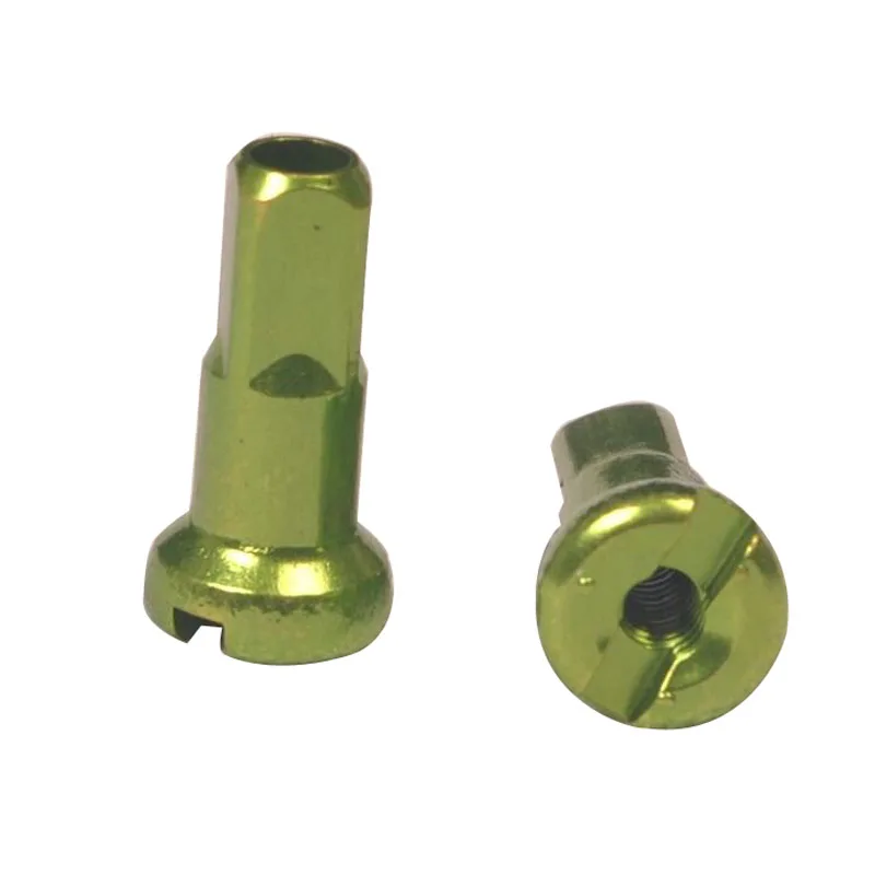 10 Pieces A Lot Spoke Nipples T 7075 Aluminum Alloy Material Green
