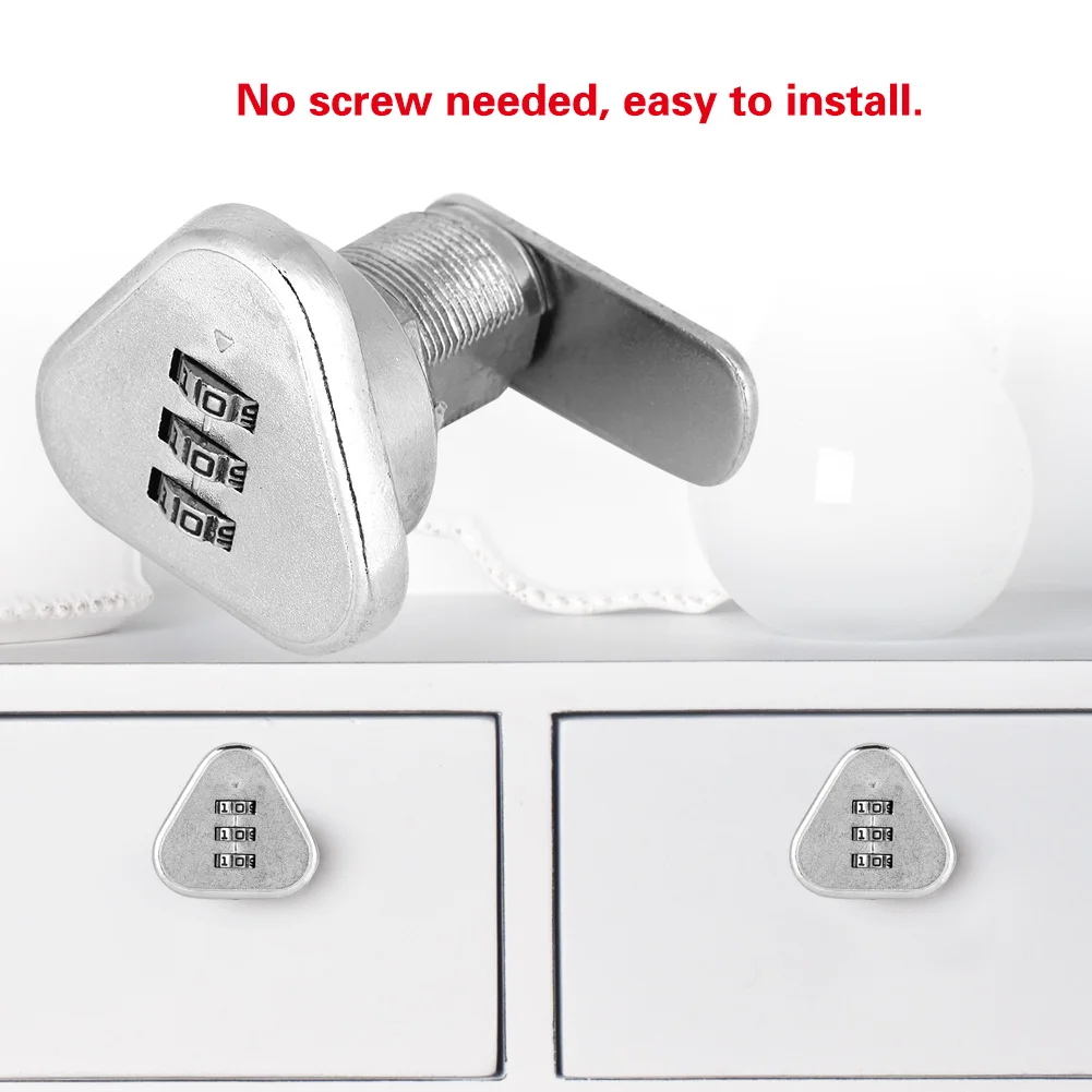 brand Digit Code Combination Cam Cabinet Silver Zinc Alloy Convenient Password Security Coded Lock security accessories 2019