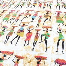 Африканская женская льняная хлопковая ткань Лоскутная льняная ткань швейные изделия домашний декор 5" в ширину