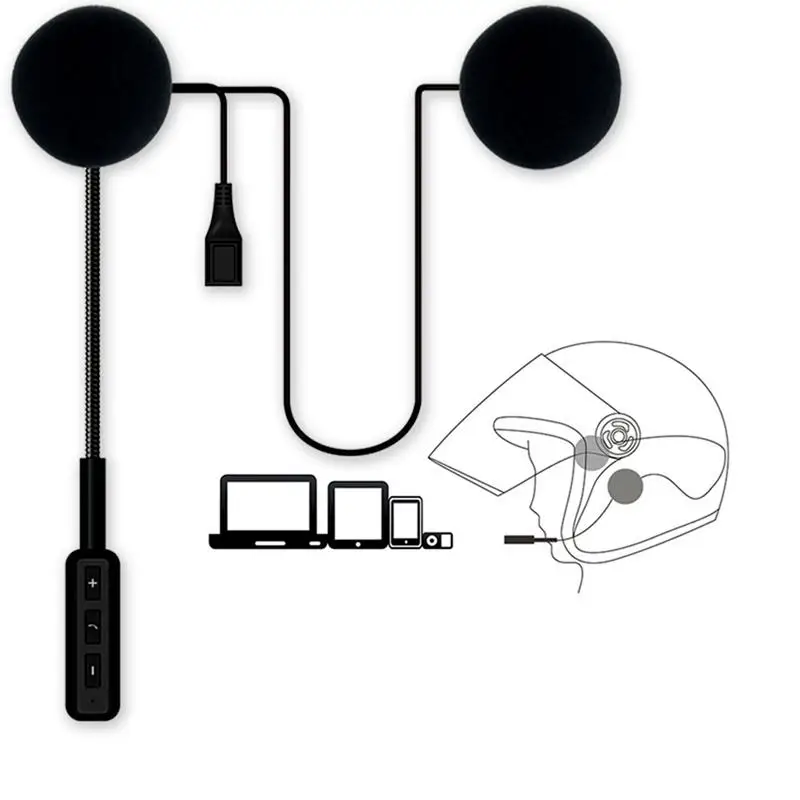 Walkie Talkie Helmet Wireless Bluetooth Headset Motorcycle Supplies With Communication System-in