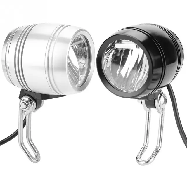Electric Bicycle Light Horn Set 2 in 1 LED Aluminum E bike Headlight