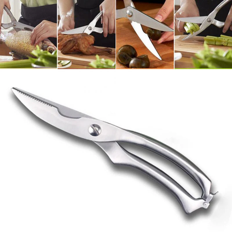 Новые крепкие ножи кухонные ножницы из нержавеющей стали птицы рыба, курица ножницы для разделки гаджеты шеф-повара японский нож приготовления пищи