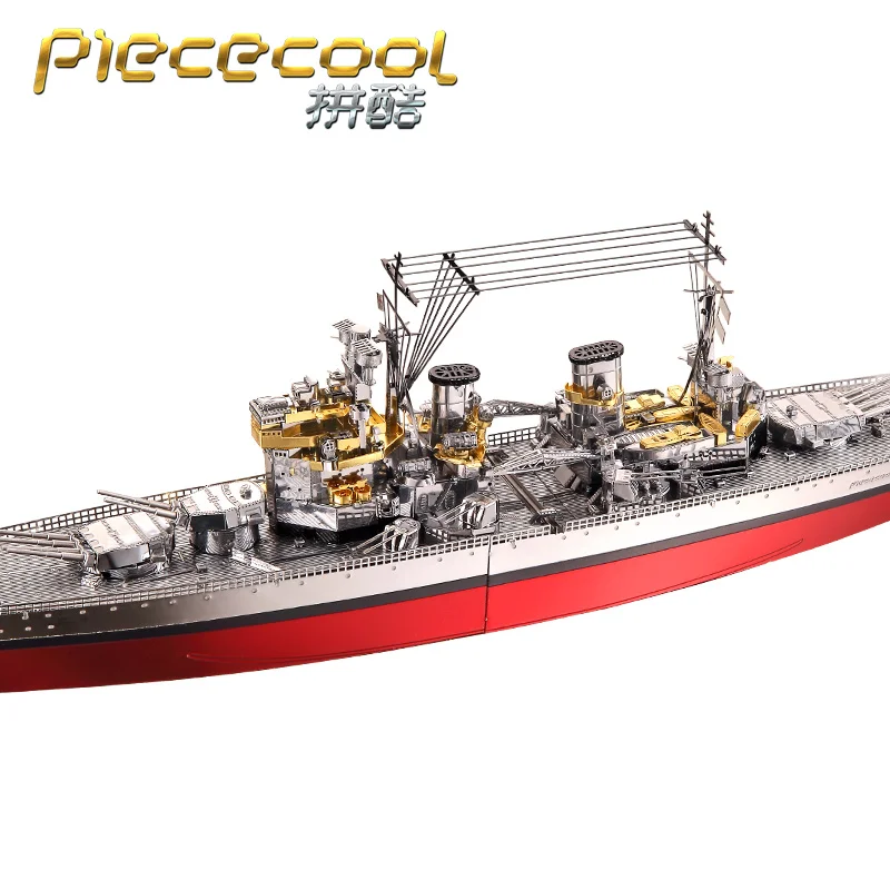 MMZ модель Piececool 3D металлическая головоломка HMS принц вальский DIY сборные модели наборы лазерная резка головоломки строительные игрушки подарок P112