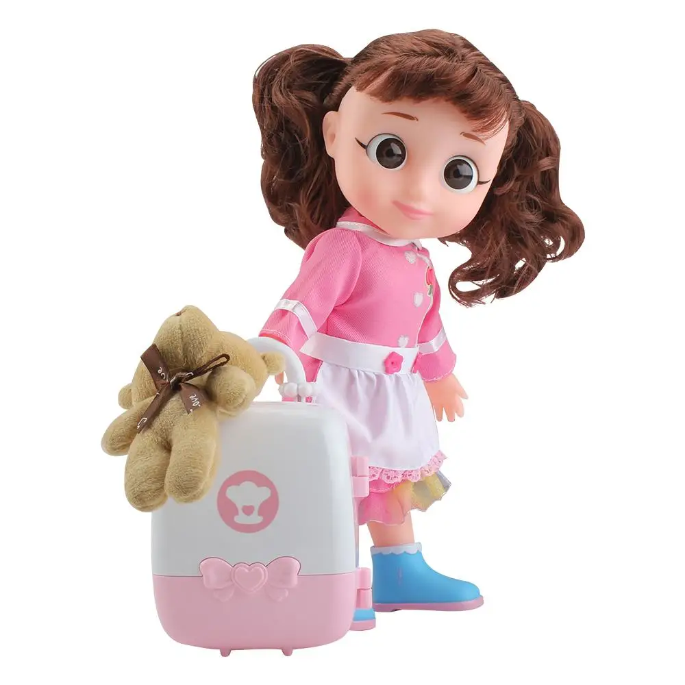 

Cute Simulation Lifelike Doll Toy for Girls Lovely Soft Speaking Sound Kids Appease Accompany Pretend Play Dolls Toy