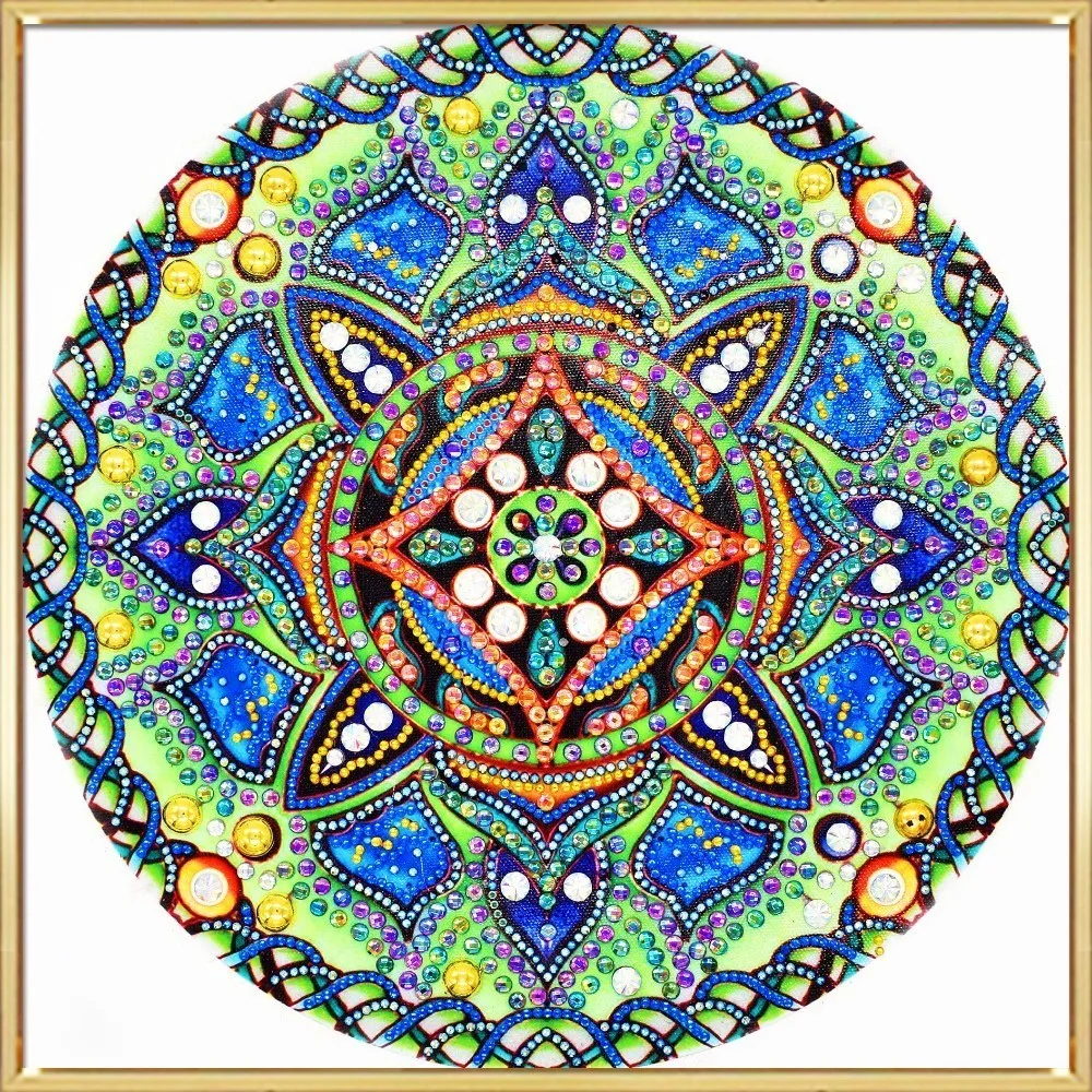 

AZQSD 5D DIY Diamond Painting Flower Special Shaped Drill Diamond Embroidery Mandala Cross Stitch Home Decoration Gift