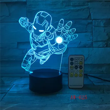 

3D LED DC Superman Logo Symbol Light Night Desk Table Lamp 7 Color Change Flashlight USB RGB Controler Toy Kids Gift AW-625