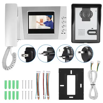 

4.3In Colorful Screen Apartment Wired Video Door Phone Audio Visual Intercom Entry System