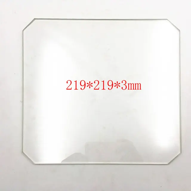 Special Offers 219*219*3MM Borosilicate Glass plate for Wanhao Duplicator i3 Anet A8 MP Maker Select 3D Printer Special Offers 219*219*3MM Borosilicate Glass plate for Wanhao Duplicator i3 Anet A8 MP Maker Select 3D Printer