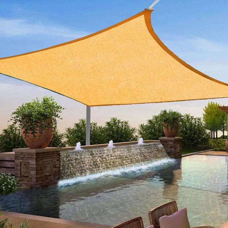 

Sun Shade Courtyard Polyester Oxford Cloth Waterproof Four-Angle 2*5m Rectangular Anti-UV Anti-Oxidation Light Rainproof