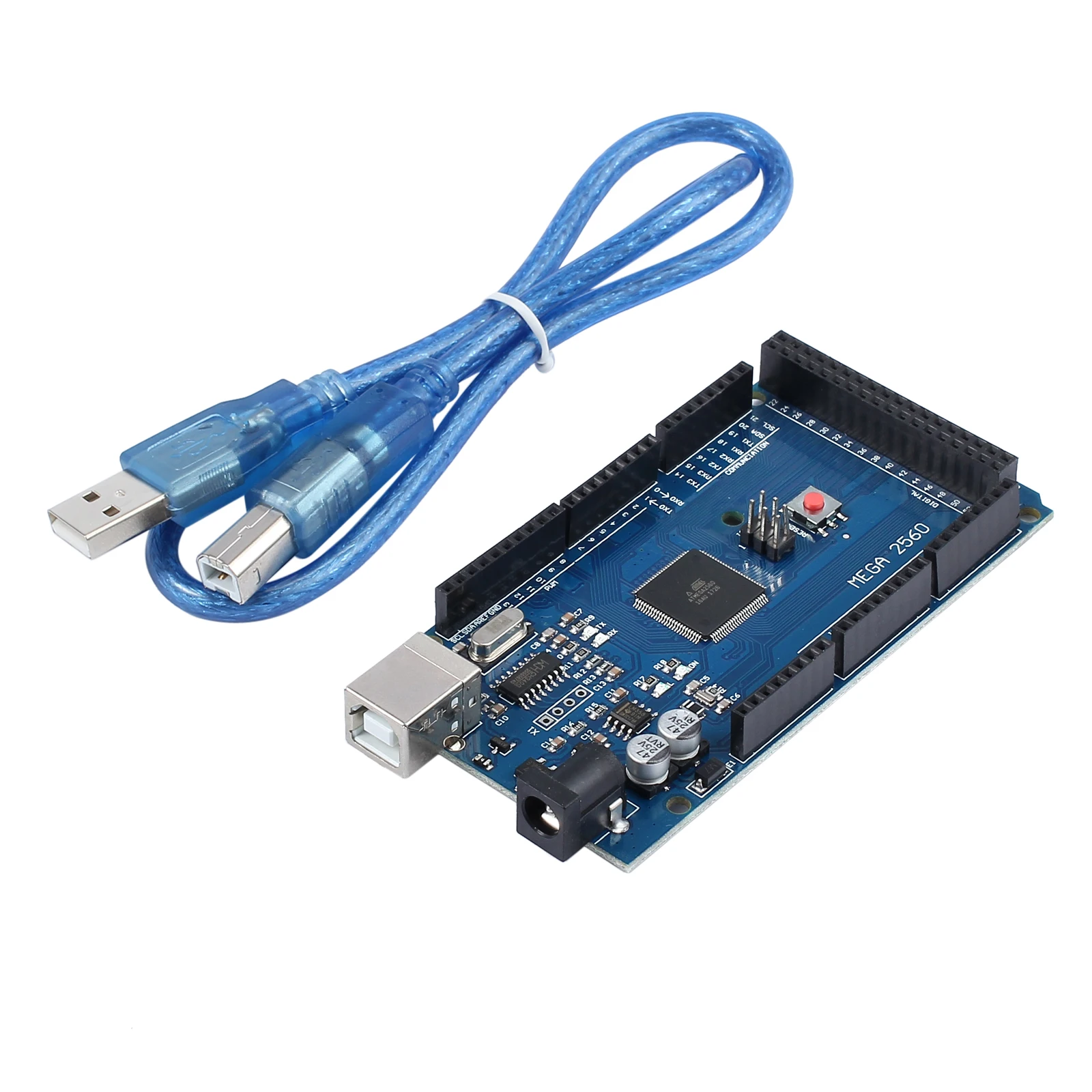 Плата совместимая Neoteck Arduino Mega 2560 R3 ATmega328P CH340G + USB кабель 54 Цифровые контакты