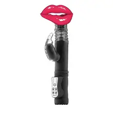 Thrusting Rabbit-Black Consolator Vibrator Dildo Vibrator