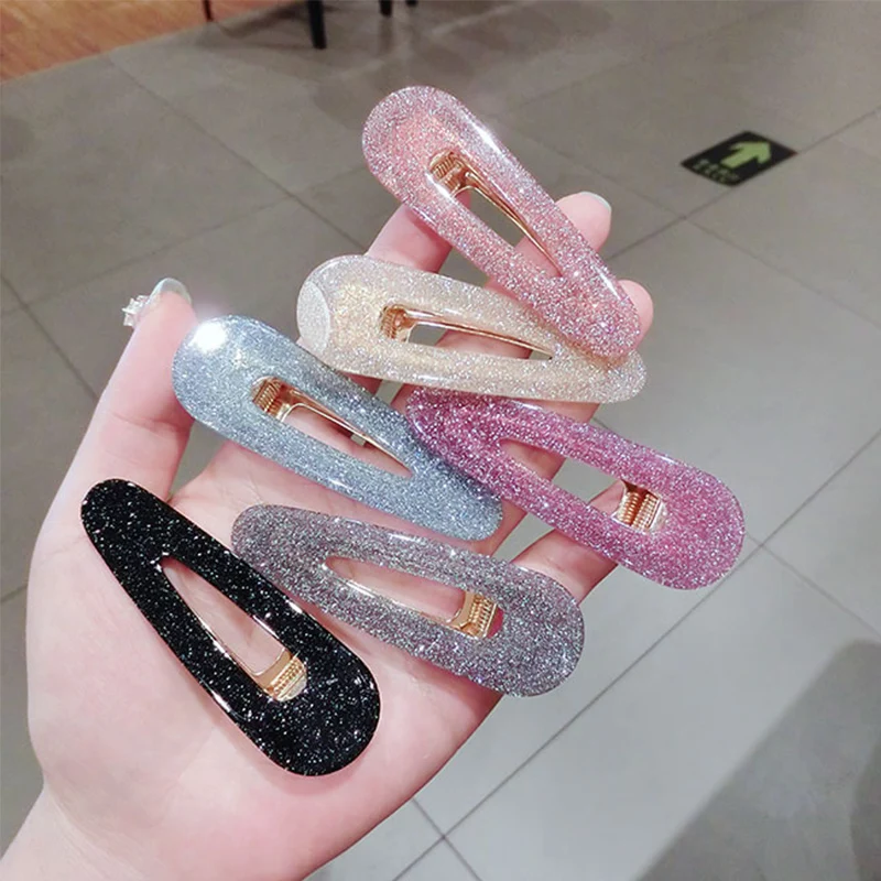 

Sale Geometric Alloy Crystal Women's Barrette Glitter Hairpin Hair Clips Girls Headwear Fashion Hair Accessories