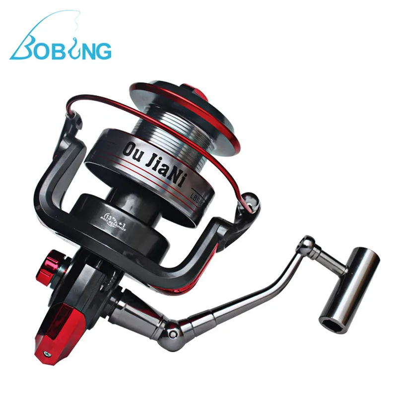 

Bobing Power Long shot Fishing Reel Metal Spinning 13+1BB Front Drag Sea River Spool Wheels 9000-11000 Series Carp Casting Pesca