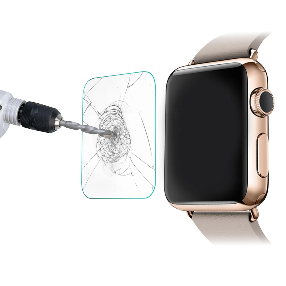 

High Quality 3D Screen Protector Film For Apple Watch 38mm 9H Full Cover Tempered Glass for iWatch Series 4 2 1