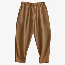 2019 мешковатые брюки однотонные мужские свободные шаровары Хип-хоп промежность тренировочные брюки эластичный пояс, карманы Harajuku уличная