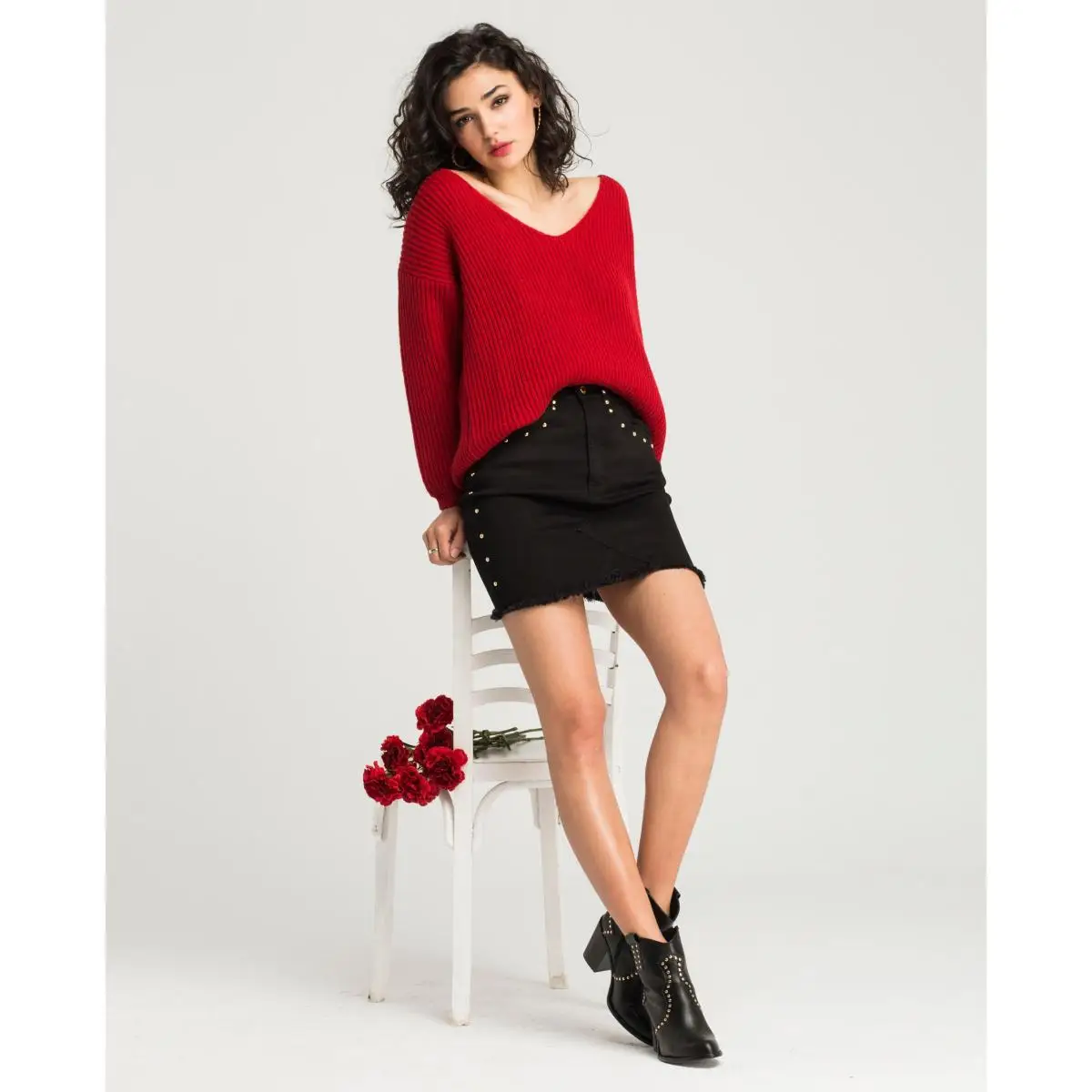 CUPLE WOMAN TEXTILE SKIRTS SKIRT ковбойские мини джинсы черного цвета|Куртки| |