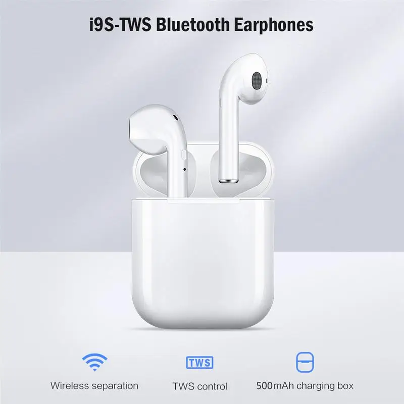 I9s TWS Bluetooth 5 0 автоматическая зарядная гарнитура беспроводная без кнопки зарядки