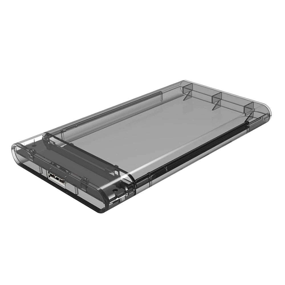 ULT-BEST 2.5 Inch Usb 3.0 Sata Hdd Box Ssd Hard Disk Drive External Enclosure Gray Transparent Case Tool Free | Компьютеры и офис