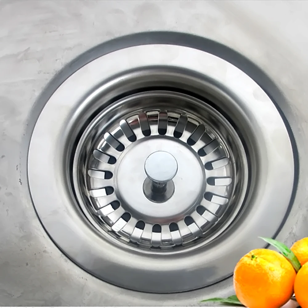 

Behokic 79.3mm Stainless Steel Kitchen Sink Strainer Sewer Filter Mesh Stopper Waste Plug Prevent Clogging Kitchen Appliances