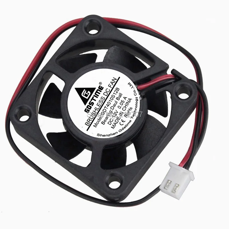 

10PCS Gdstime 40mm x 40mm x 10mm Case Fan 12V DC 2Pin PC CPU Computer Cooling Cooler Ball Bearing