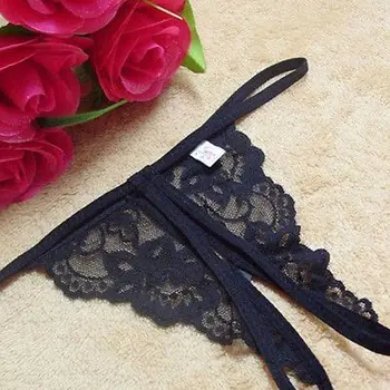 

Women Black Sexy Lace Floral Briefs Lingerie Knickers G-string Thongs Panties Underwear