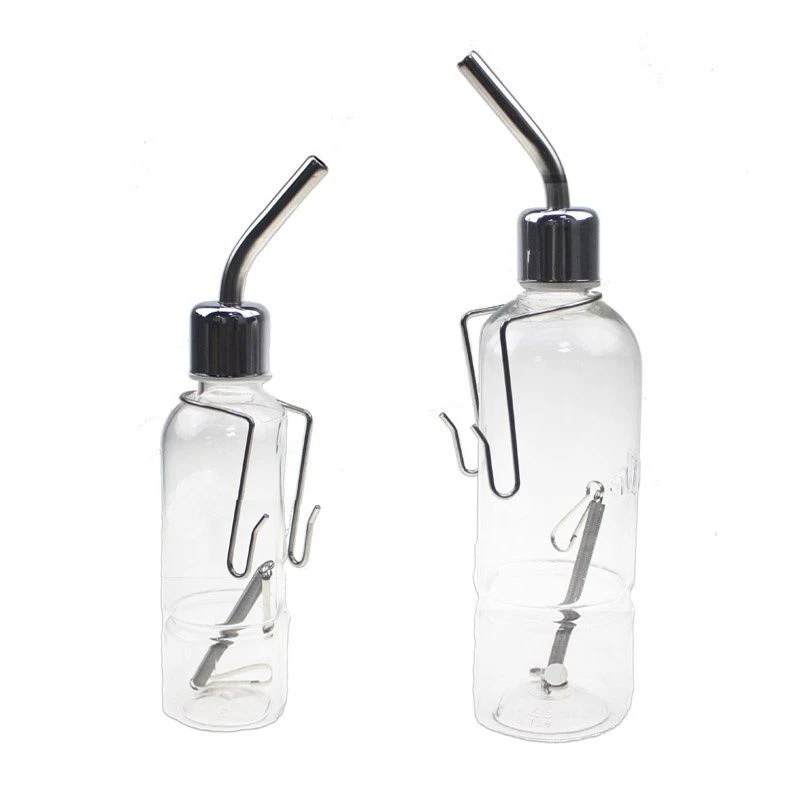 

New Nipple Water Feeder Drinker Waterer Plastic Hanging Fountains Water Bowl Bottle Feeder For Little Pet Rabbit 180/350ml