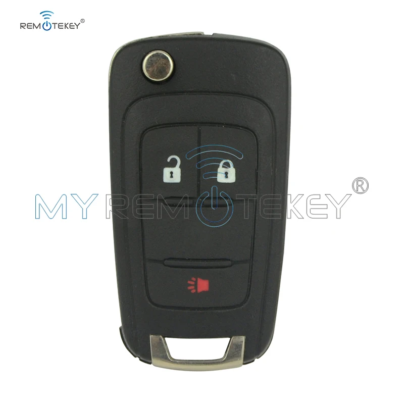 Remtekey 20873621 Flip key shell 2 button with panic OHT01060512 for Chevrolet Equinox Sonic 2010 2011 2012 2013 2014 2015 kigoauto remote key 4 button with panic 315 mhz 13500226 for chevrolet equinox camaro flip key v2t01060512