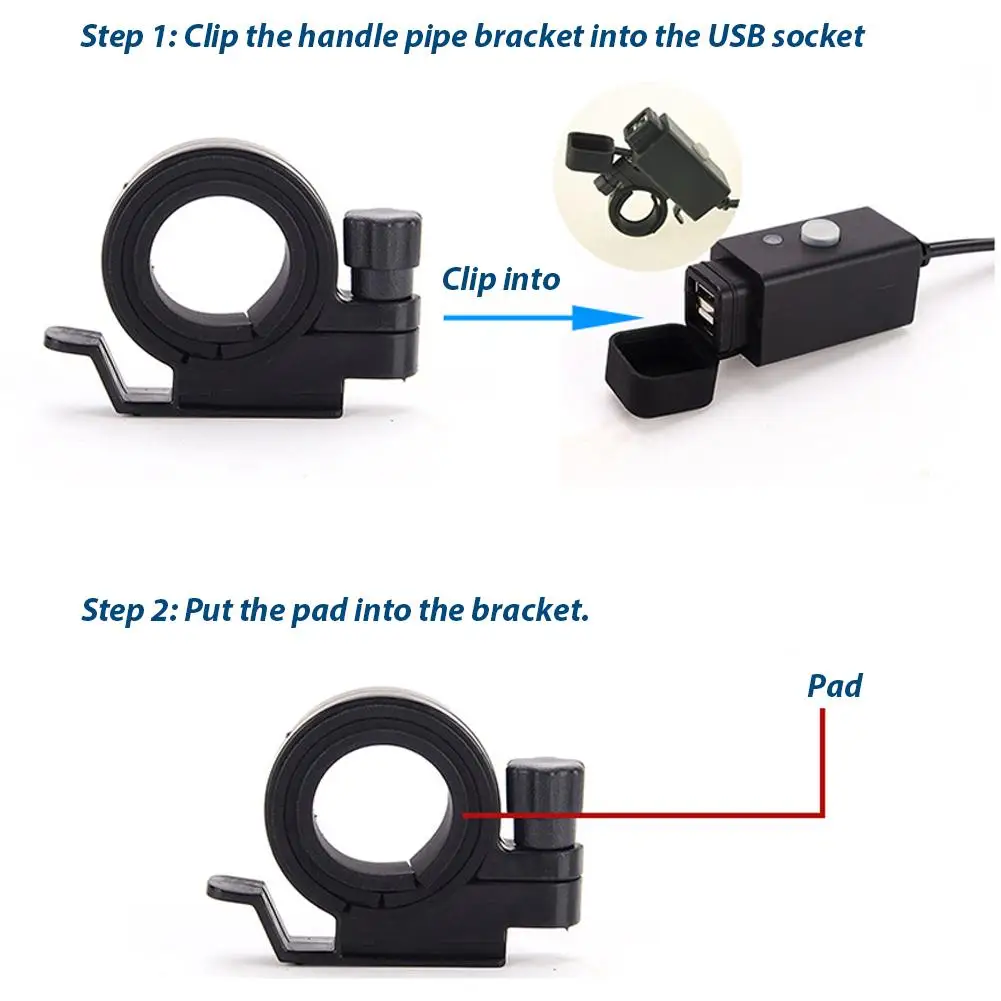 Универсальное зарядное устройство SAE для мотоцикла с двойным USB