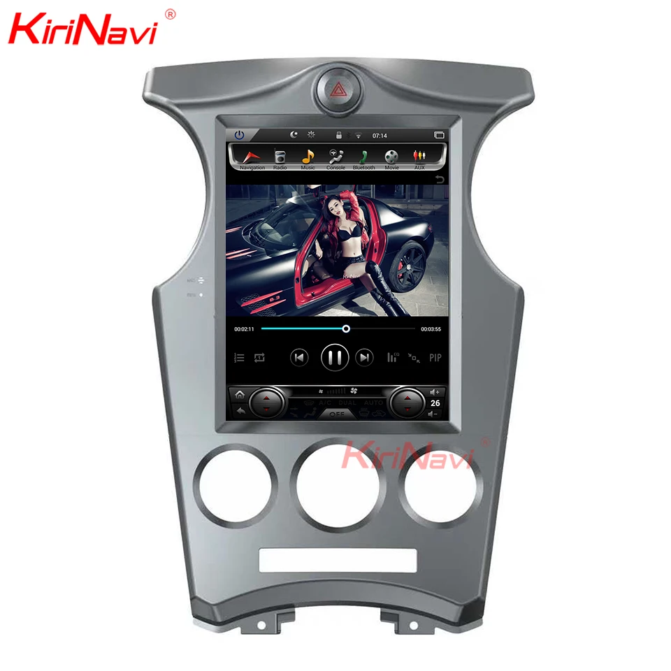 KiriNavi вертикальный экран Tesla стиль 10," Android 7,1 Автомобильный gps навигатор для Kia Carens сенсорный экран автомобильный Радио 2006-2013