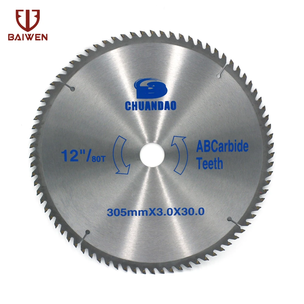 

12" 80 Teeth Circular Saw Blade For Wood Cutting Power Tool Accessories