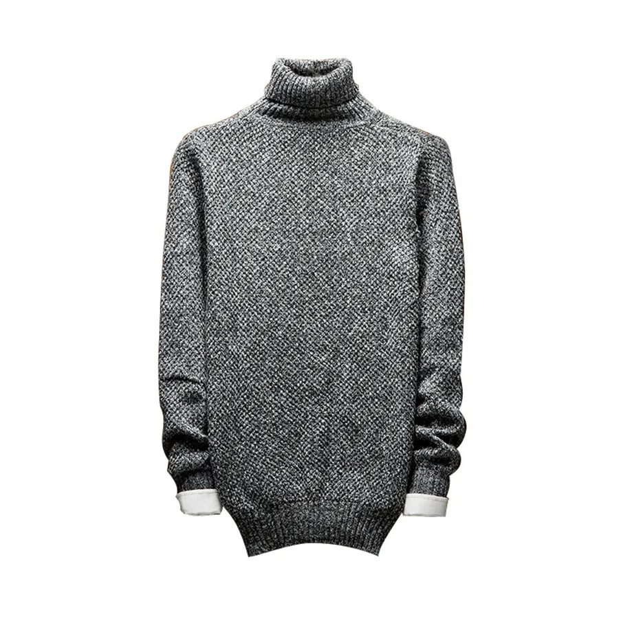 

2020 New Autumn Winter Men'S Sweater Men's Turtleneck Solid Color Casual Sweater Men's Slim Fit Brand Knitted Pullovers