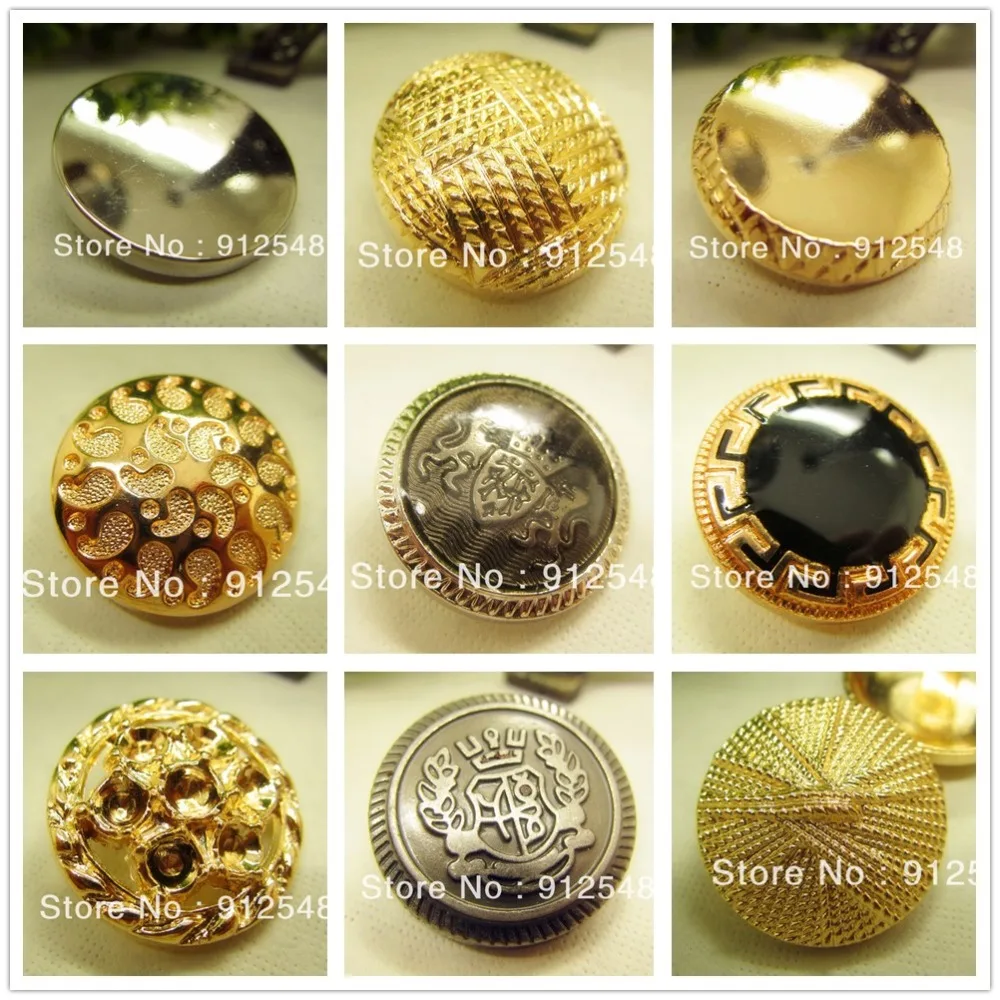 

10 pcs,12mm gun metal button in Gold color,World famous classic brand buttons,garment accessories DIYmaterials Point oil button