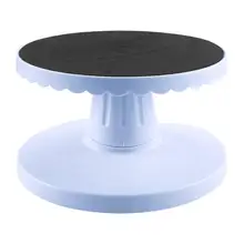 Пластиковая пластина для торта Регулируемая поворотная вращающаяся Нескользящая круглая подставка для торта