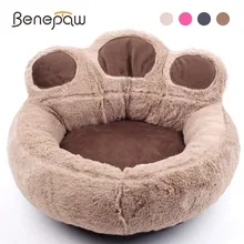 Benepaw 4 цвета качественные диваны для собак в форме лапы моющиеся спальные кровати для собак мягкая теплая износостойкая кровать для домашних животных кошка щенок
