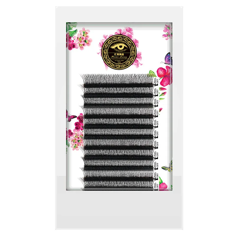 BRILLANT W Shape Volume eyelash extension W Rusiian  lashes with doing private label wimpern lash extenion tools for makeup