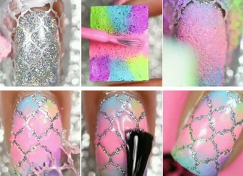 

50sets 24Sheets/set Nail Hollow Laser Sticker Stencil Gel Polish Nail Vinyl Transfer Template woman Nail Decals Kit new