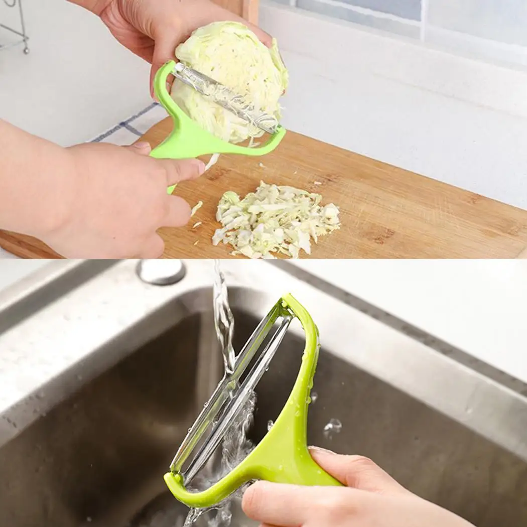 Stainless Steel Vegetable Slicer Multi-function Kitchenware 42g Green Fruit & Tools