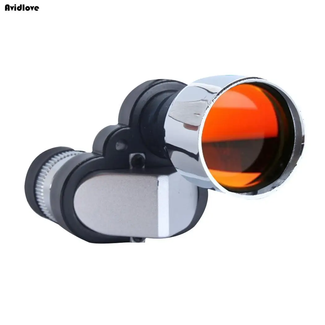 Metal 20mm Monocular Silver Eyepiece Pocket Blue 1000m 86m